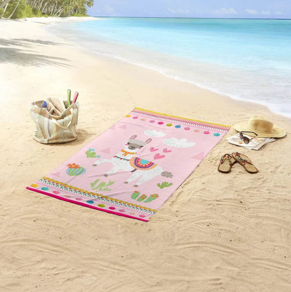Outlet Good Morning Kinderstrandlaken (150X75 Cm) Roze