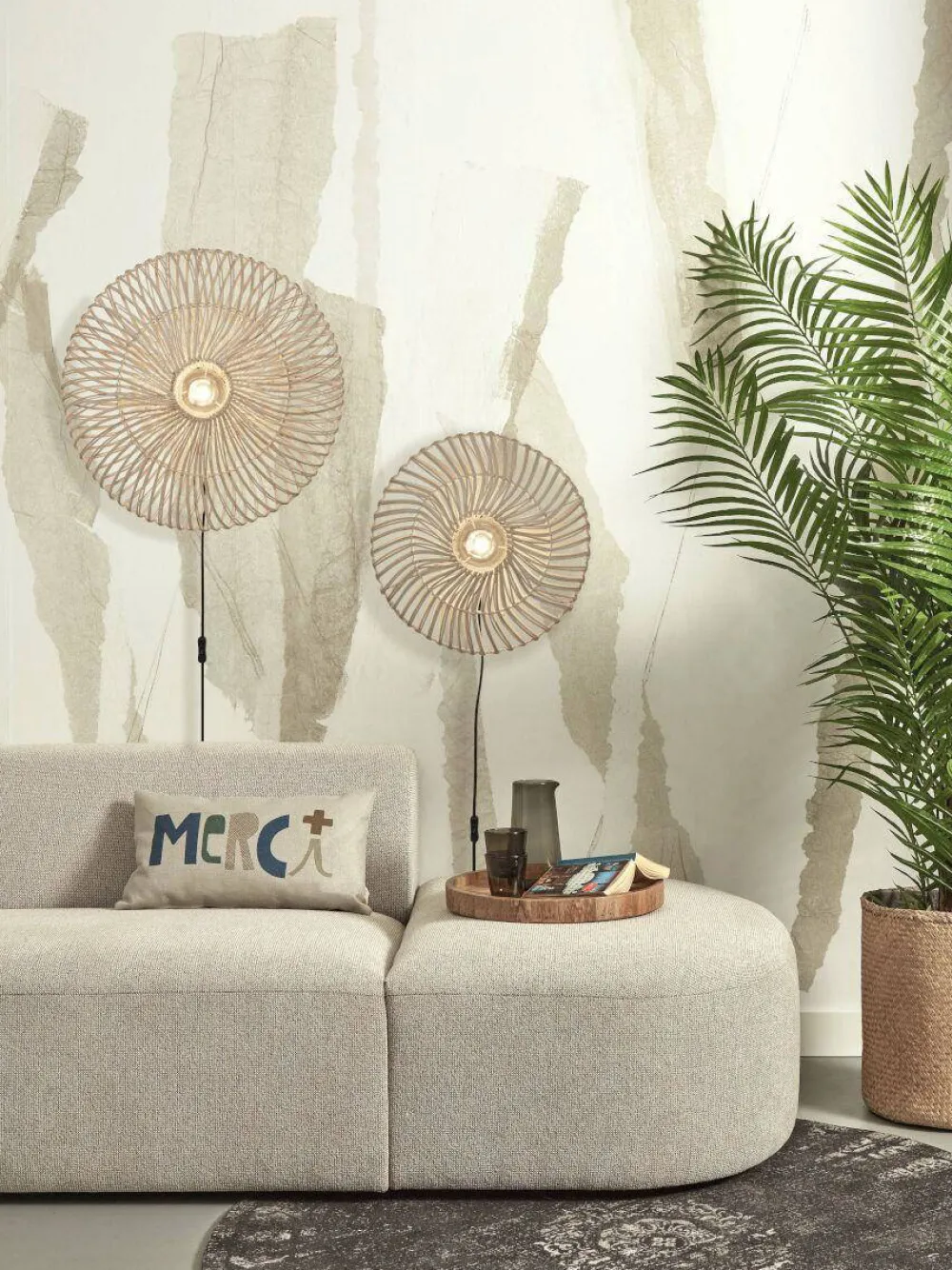 Store Good&Mojo Wandlamp Zanzibar (O55 Cm)