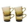 Fashion HKliving Koffieglas 70'S (O7,7 Cm) (200 Ml) (Set Van 4)