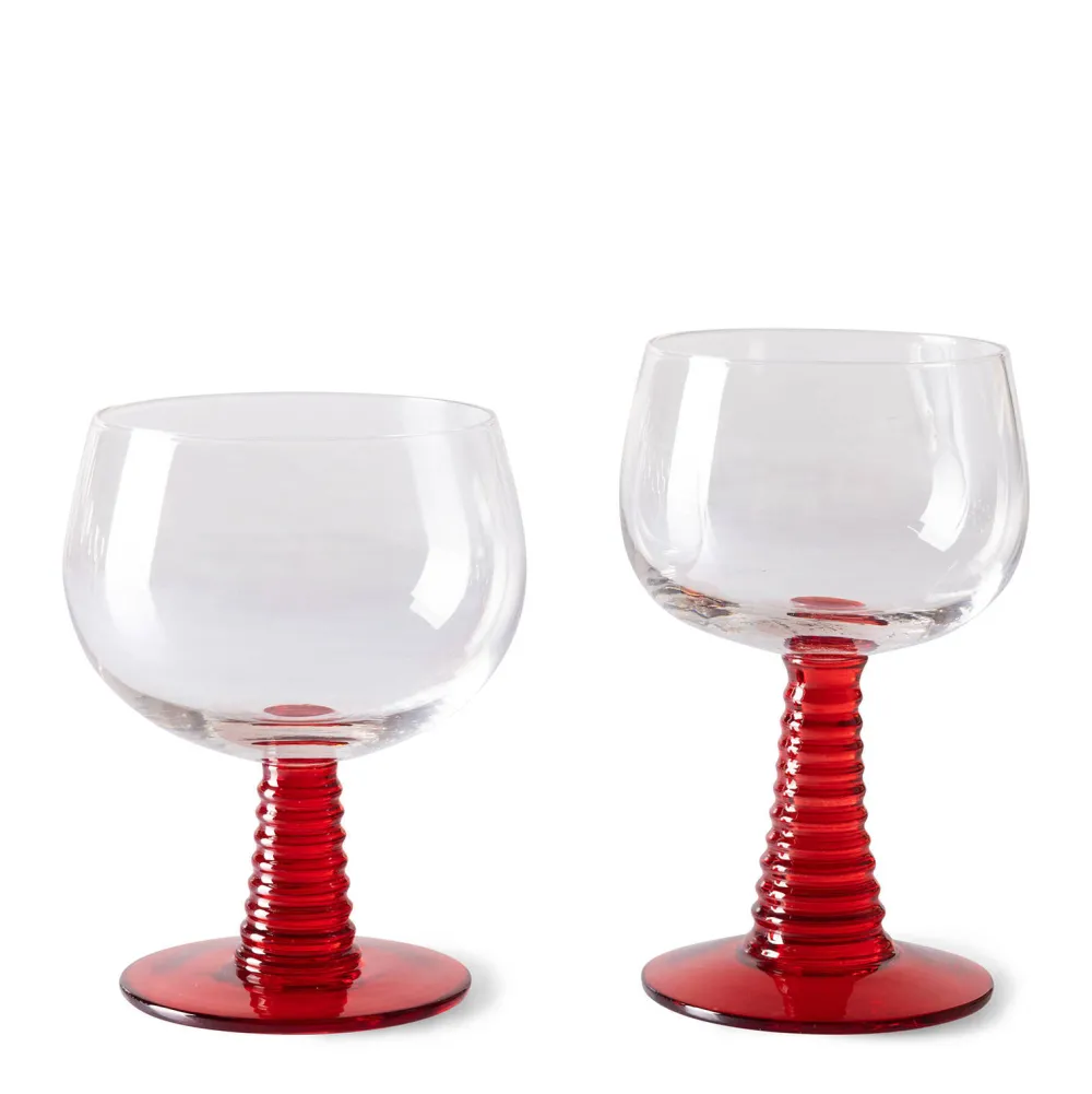 Clearance HKliving Wijnglas Swirl (350 Ml) (O10 Cm)