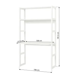 Discount Hoppekids Kinderbureau - Opbergkast Storey (100 Cm)