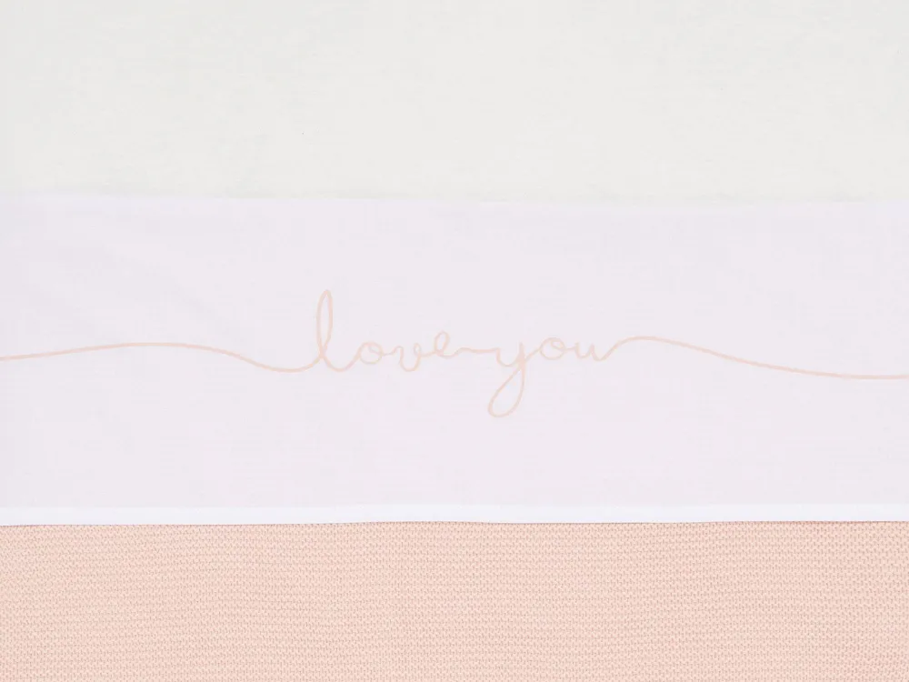 Store Jollein Baby Wieglaken 75X100Cm Love You Pale Pink