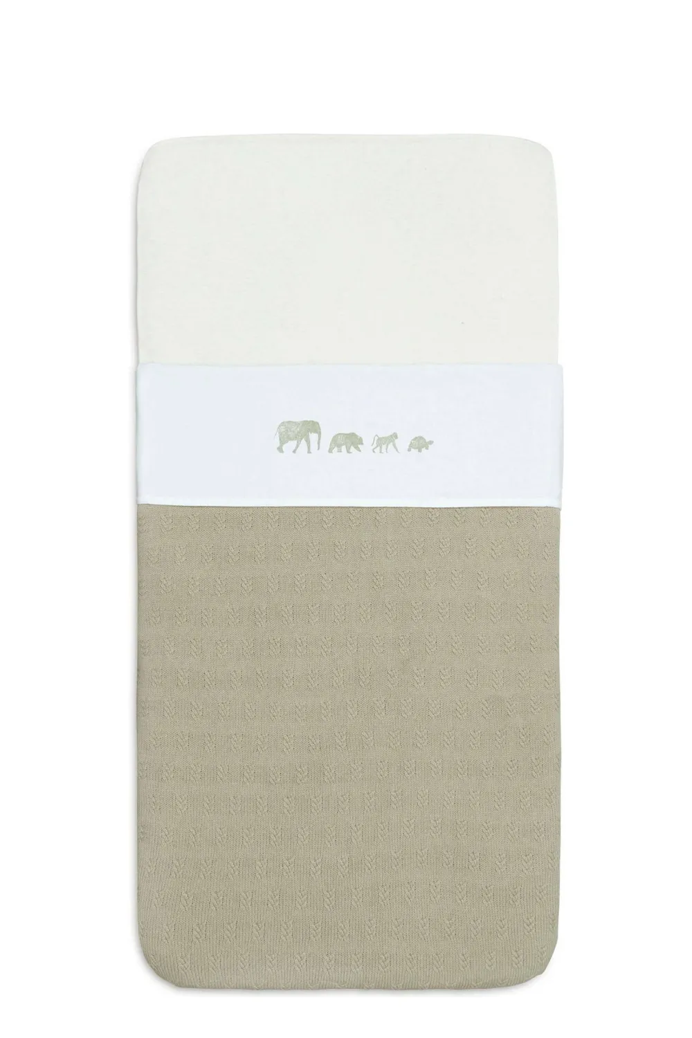 Fashion Jollein Baby Wieglaken 75X100Cm Animals - Olive Green