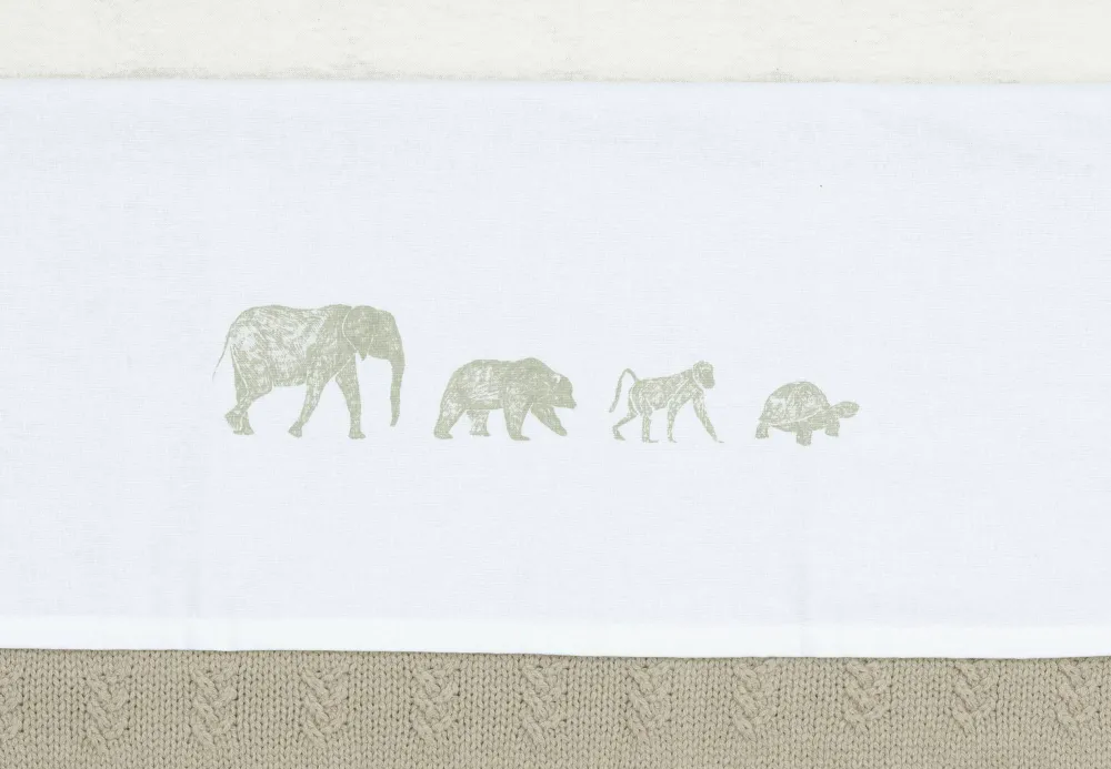 Fashion Jollein Baby Wieglaken 75X100Cm Animals - Olive Green
