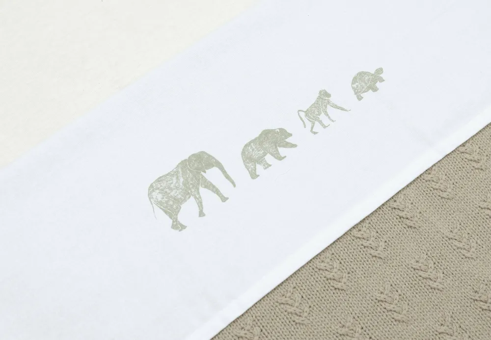 Fashion Jollein Baby Wieglaken 75X100Cm Animals - Olive Green