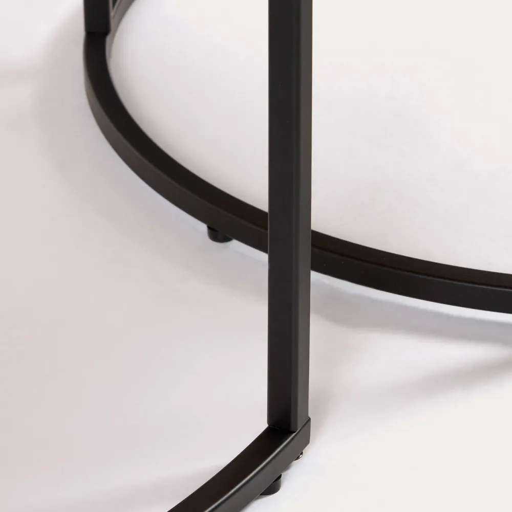 Flash Sale Kave Home Bijzettafel Rond (Set Van 2) Yoanna