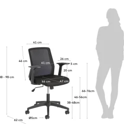 Store Kave Home Bureaustoel Nasia