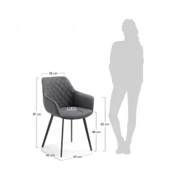 Clearance Kave Home Eetkamerstoel Amira (Set Van 2)