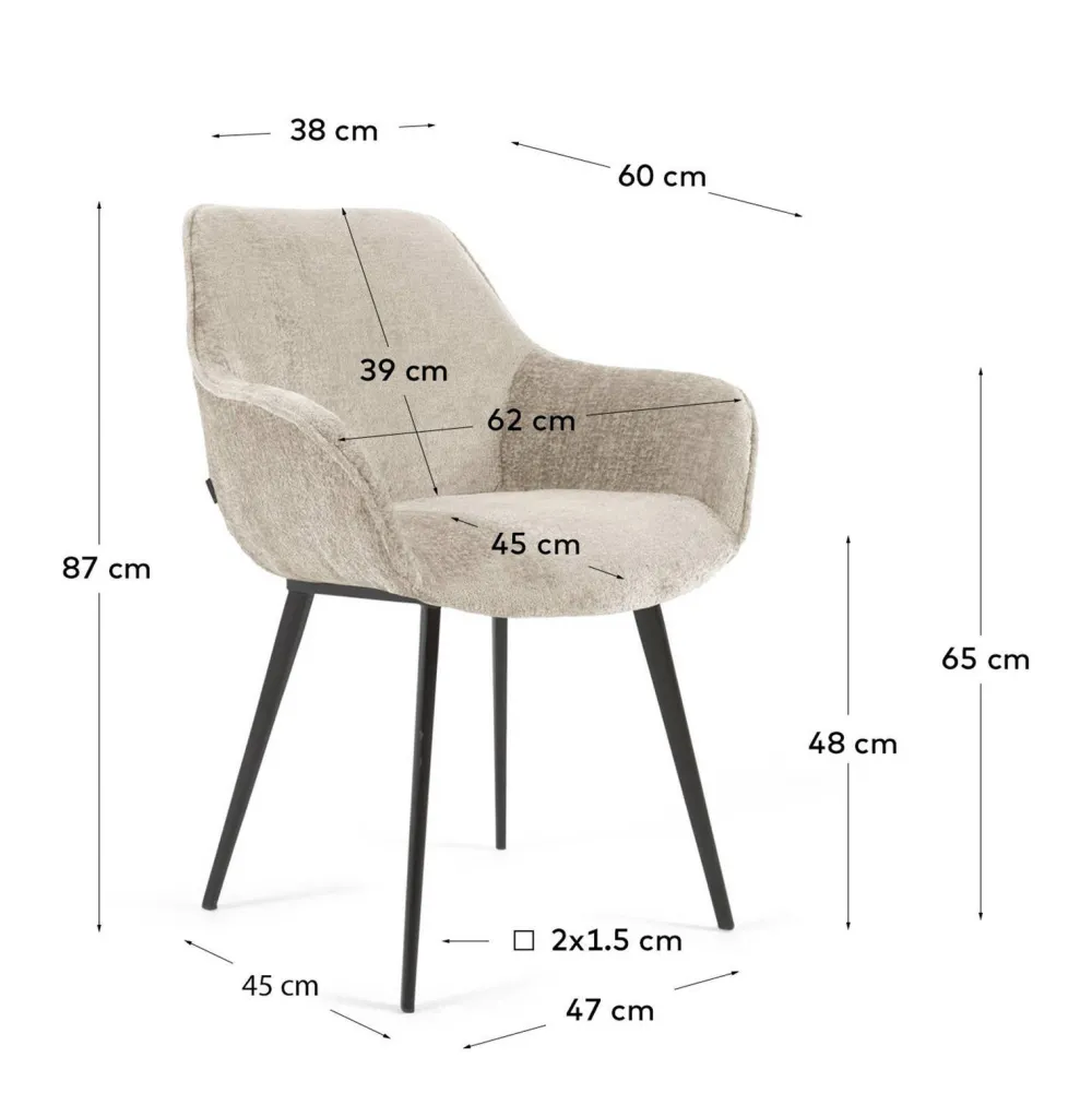 Online Kave Home Eetkamerstoel (Set Van 2) Amira
