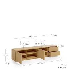 Outlet Kave Home Tv-Meubel Abilen