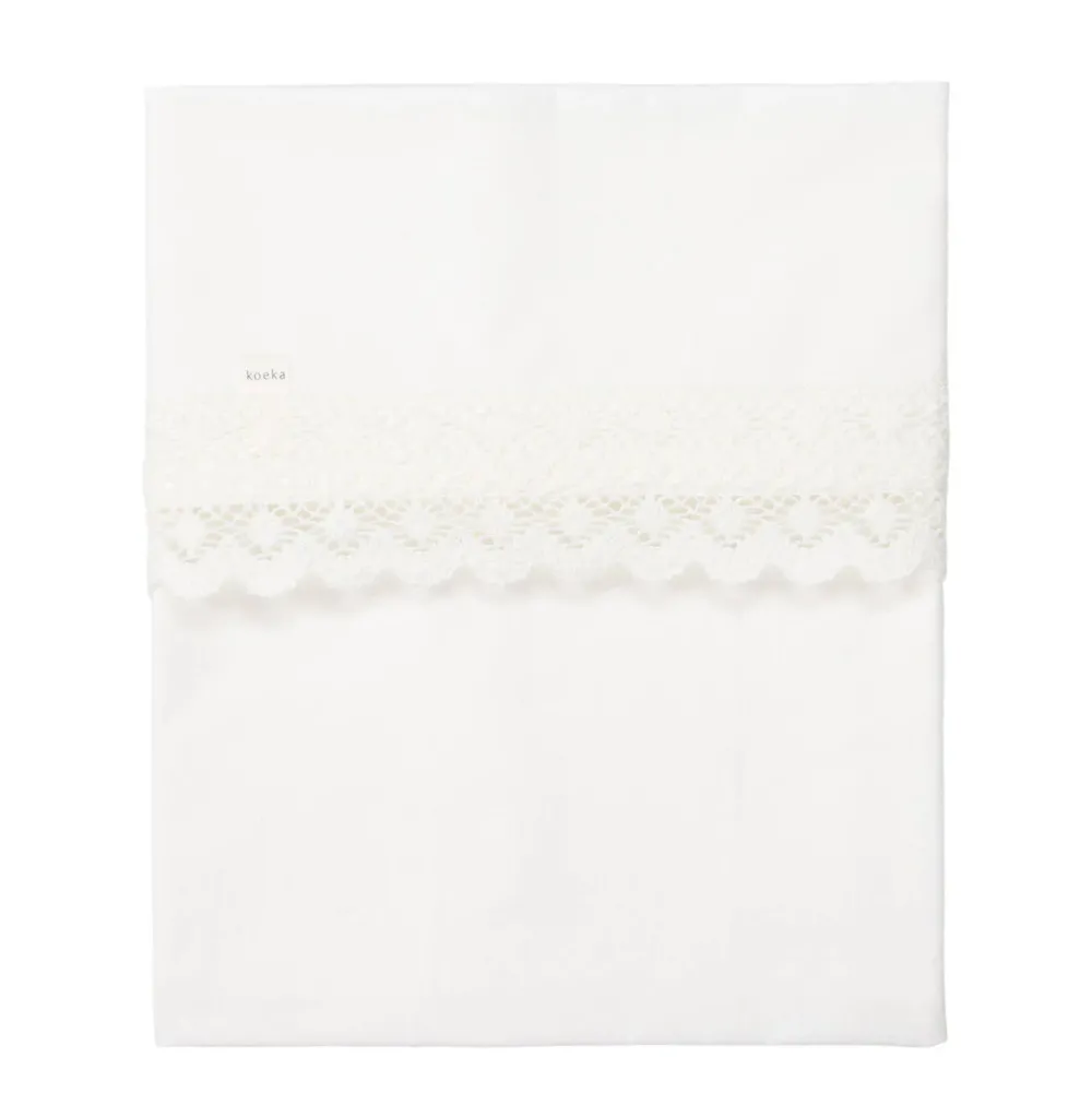 Cheap Koeka Crochet Baby Ledikantlaken 110X140Cm Milky
