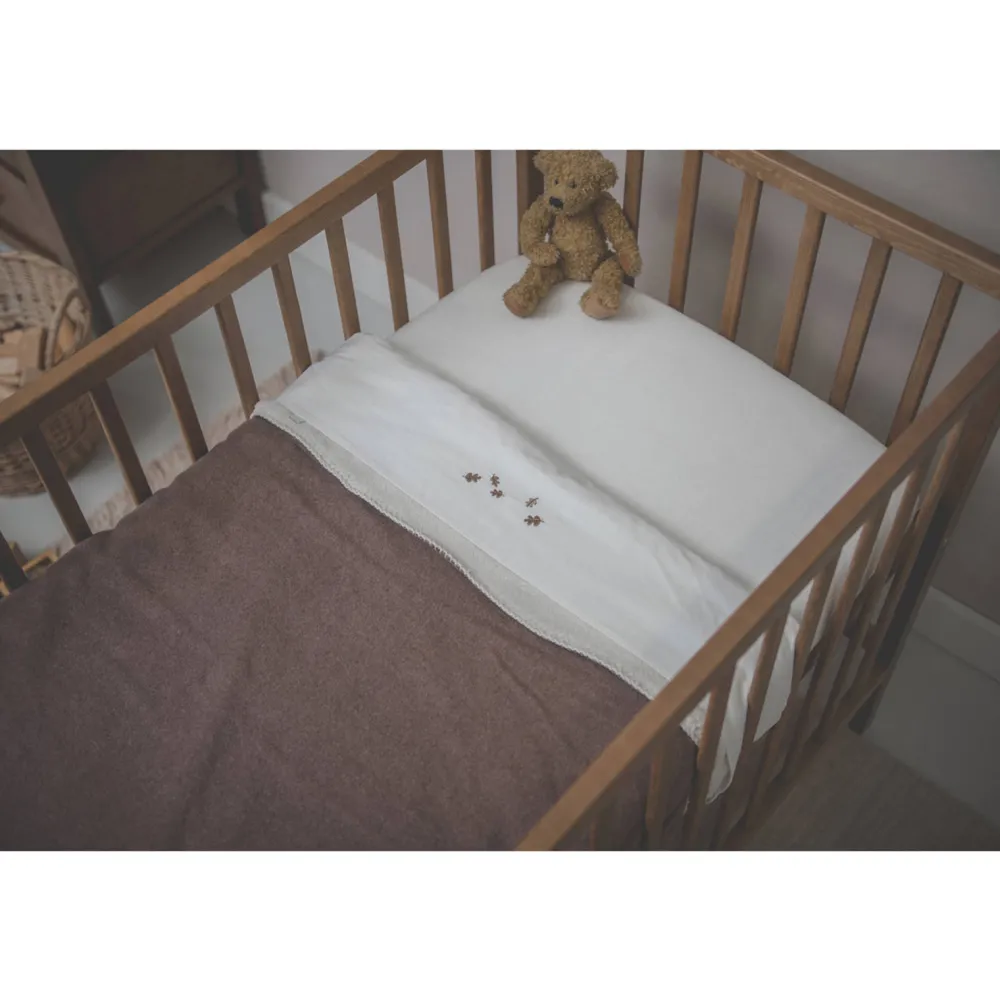 Cheap Koeka Falling Leaves Baby Wieglaken 80X100 Cm Wit
