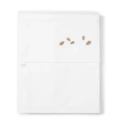 Best Sale Koeka Falling Leaves Baby Ledikantlaken 110X140 Cm Wit