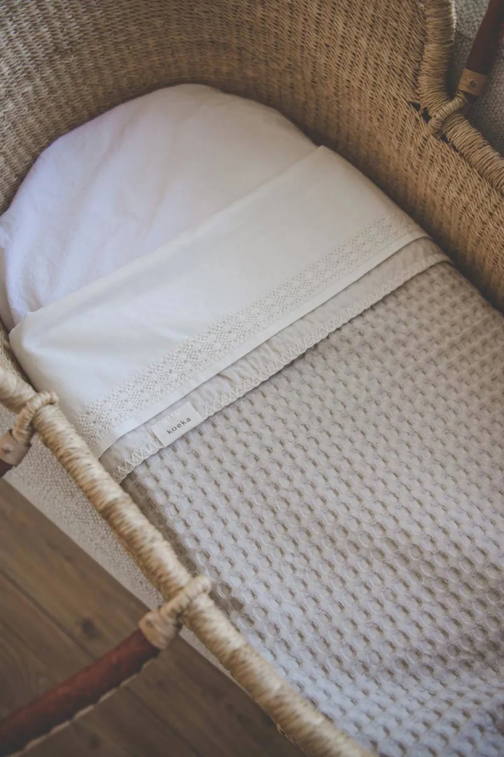 Online Koeka Nostalgia Baby Wieglaken 80X100 Cm Warm White
