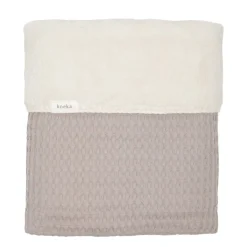 Cheap Koeka Oslo Plaid Wafel En Teddy Clay/Pebble (140X200 Cm)