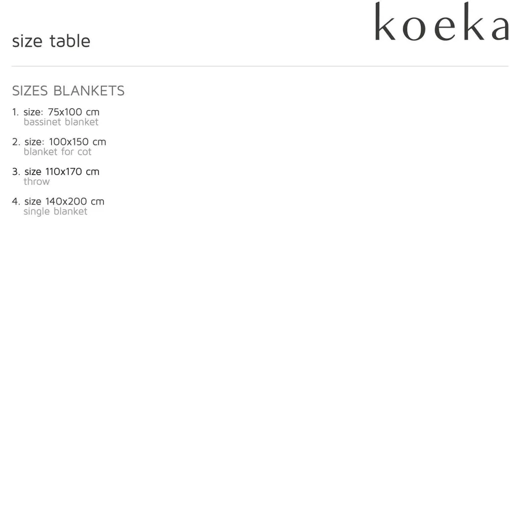 Cheap Koeka Oslo Plaid Wafel En Teddy Clay/Pebble (140X200 Cm)