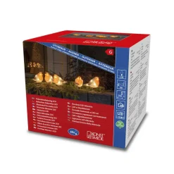 Flash Sale Konstsmide Kerstlichtsnoer Vogels (400 Cm) (5 Vogels) (40 Led) (Rood)