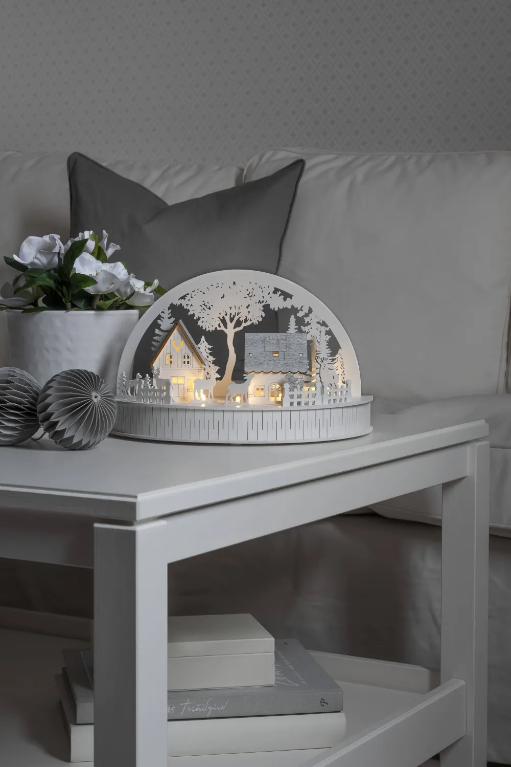 Cheap Konstsmide Silhouet Huisjes En Rendieren (Op Batterij Met Timer) (18X30X150 Cm) (5 Led)