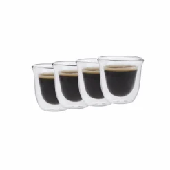 Best La Cafetière La Cafetiere Glas (Dubbelwandig) (110 Ml) (Set Van 4)