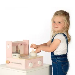 Wood Houten Kookfornuis Met Accessoires Roze|Label Label Discount