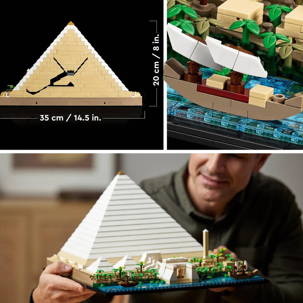 Architecture Grote Piramide Van Gizeh 21058|LEGO Online