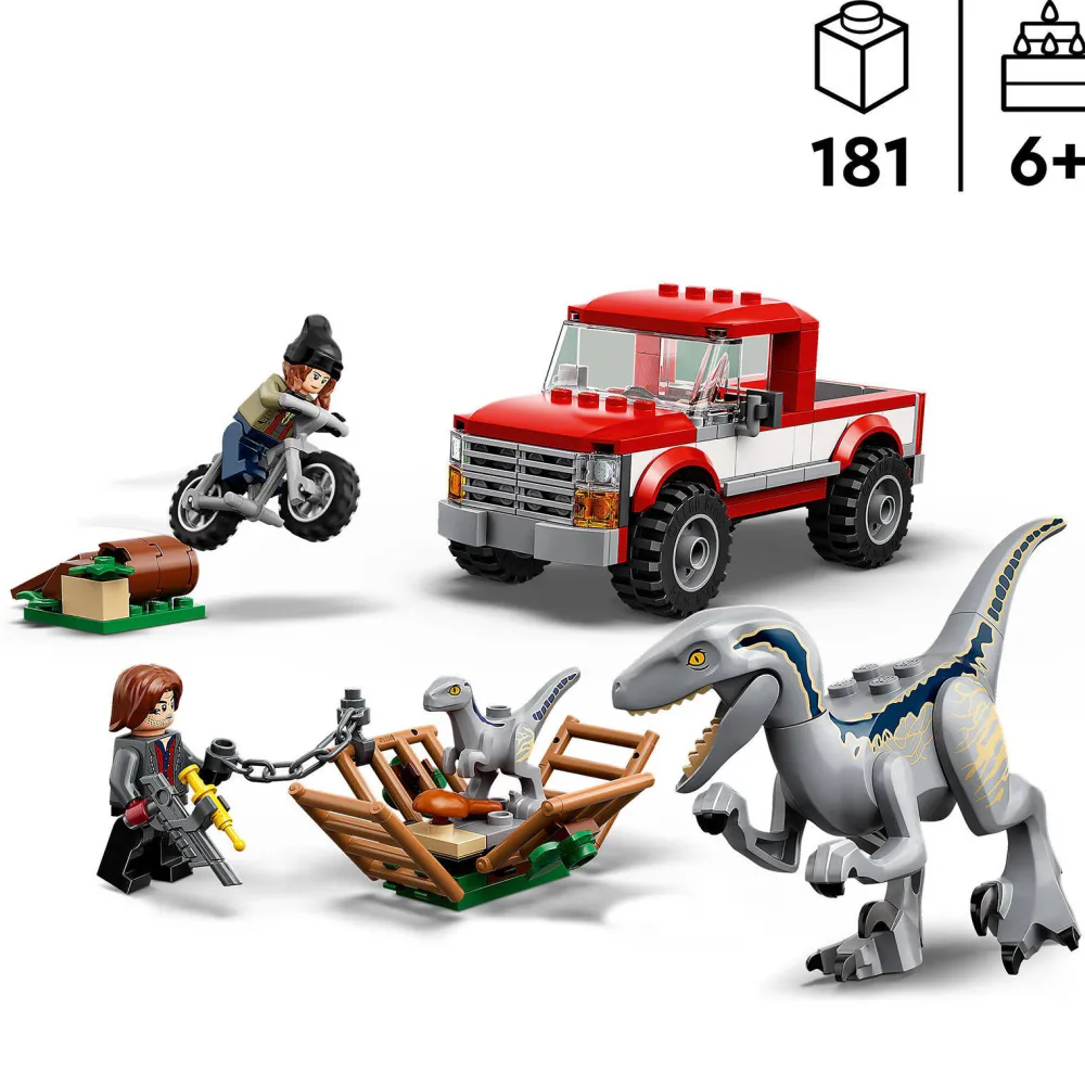 Jurassic World Blue & Beta Velociraptorvangst 76946|LEGO Clearance