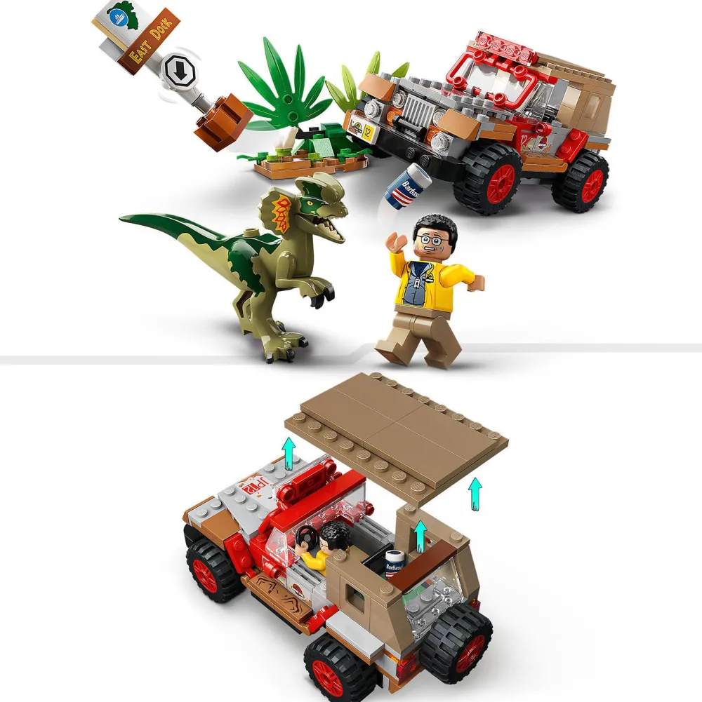 Jurassic World Dilophosaurus Hinderlaag 76958|LEGO Store