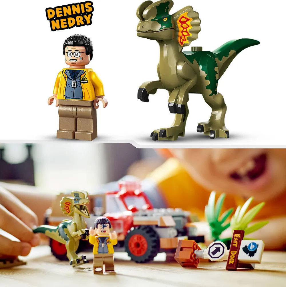 Jurassic World Dilophosaurus Hinderlaag 76958|LEGO Store