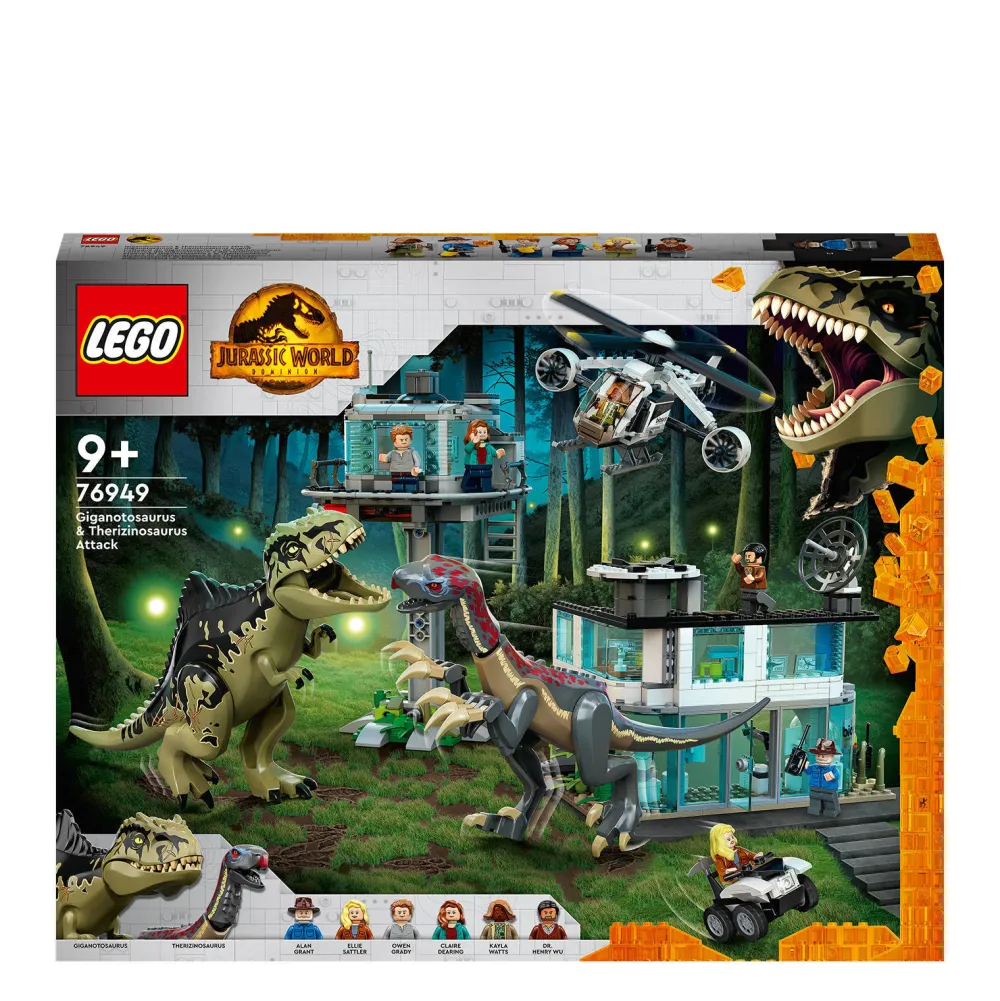 Jurassic World Giganotosaurus & Therizinosaurus Aanval 76949|LEGO Shop