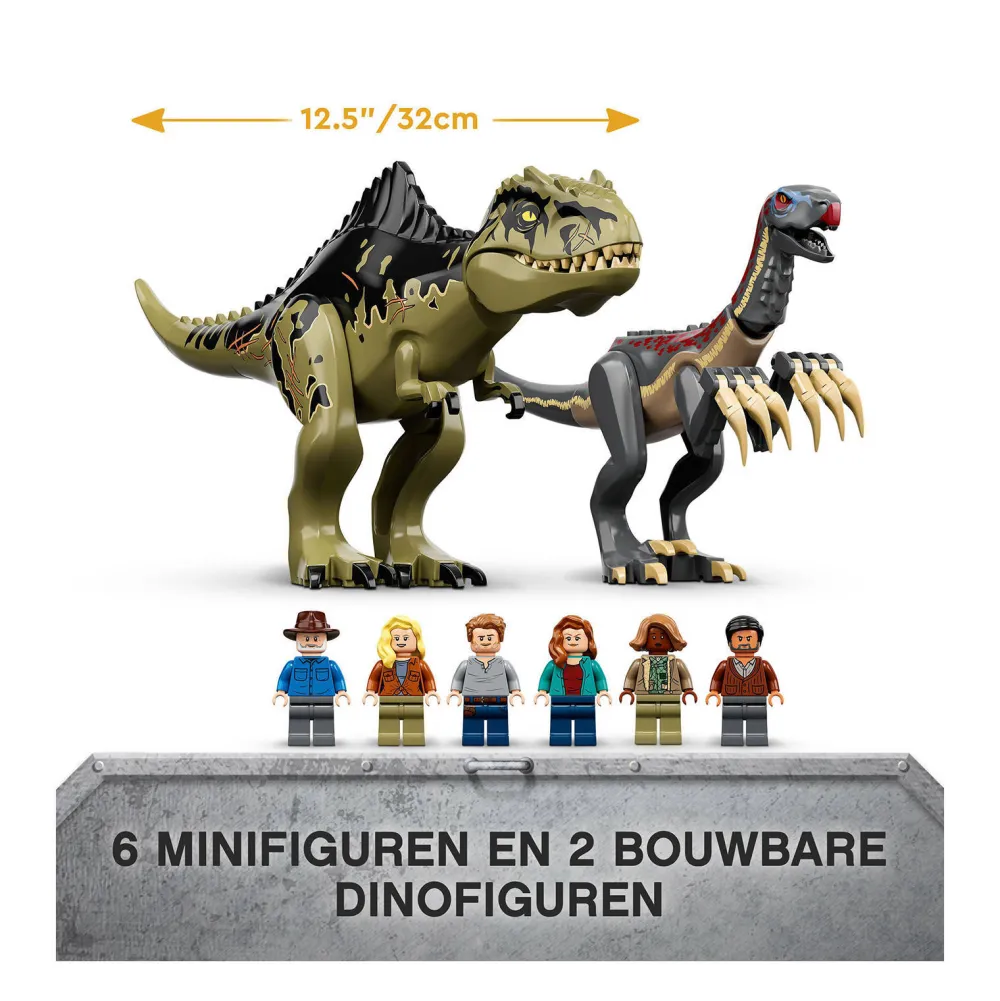 Jurassic World Giganotosaurus & Therizinosaurus Aanval 76949|LEGO Shop