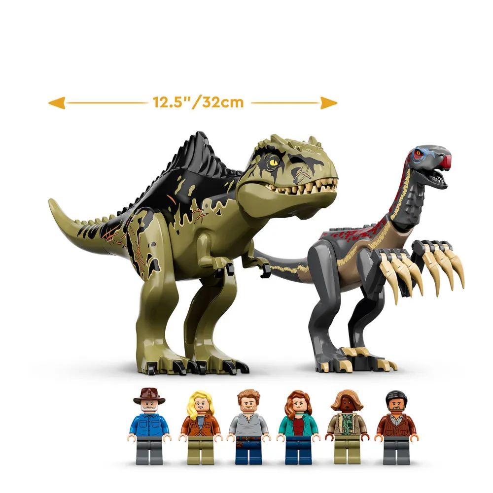 Jurassic World Giganotosaurus & Therizinosaurus Aanval 76949|LEGO Shop