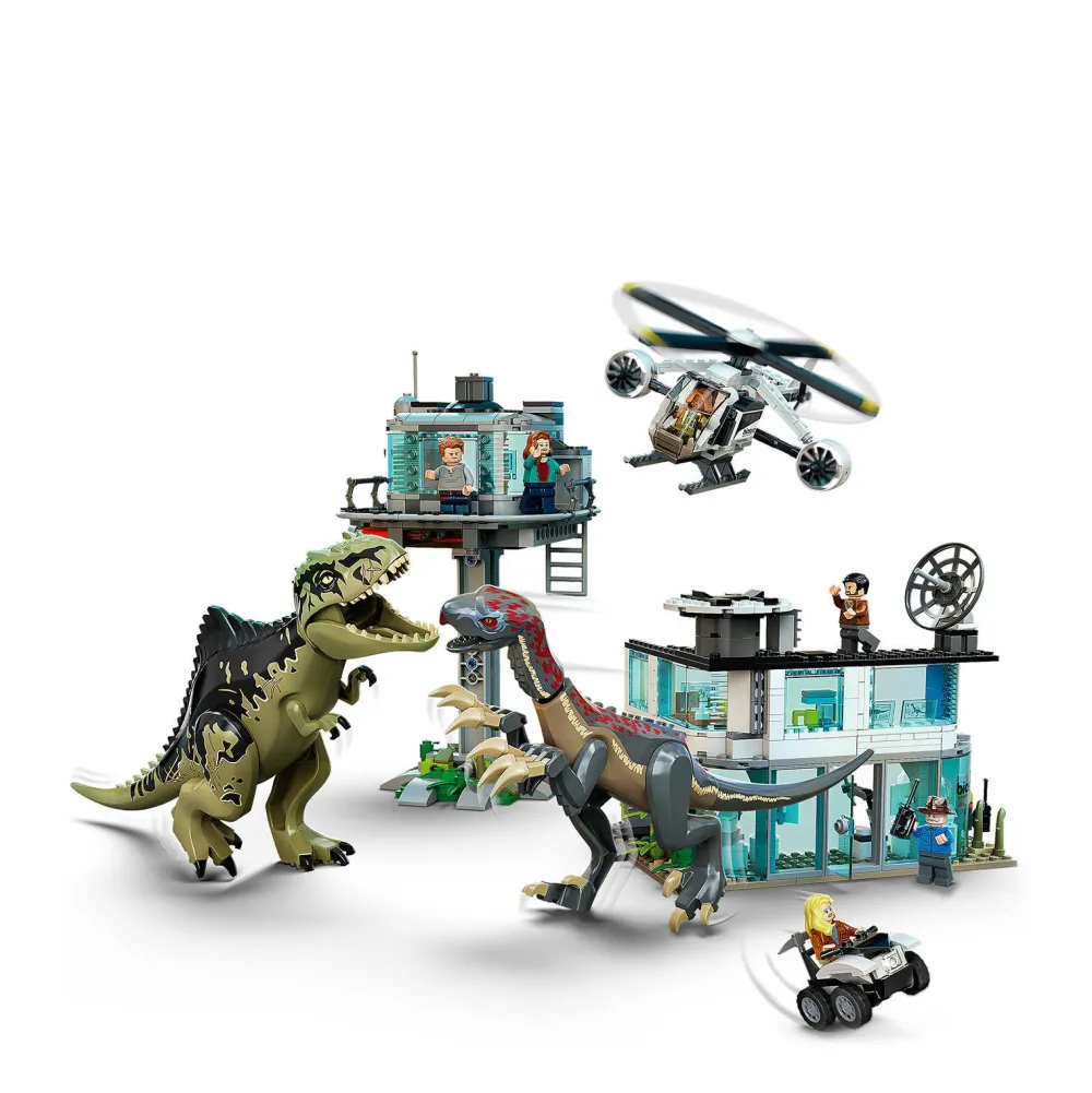 Jurassic World Giganotosaurus & Therizinosaurus Aanval 76949|LEGO Shop