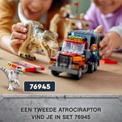 Jurassic World T. Rex & Atrociraptor Dinosaurus Ontsnapping 76948|LEGO Store