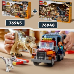 Jurassic World T. Rex & Atrociraptor Dinosaurus Ontsnapping 76948|LEGO Store