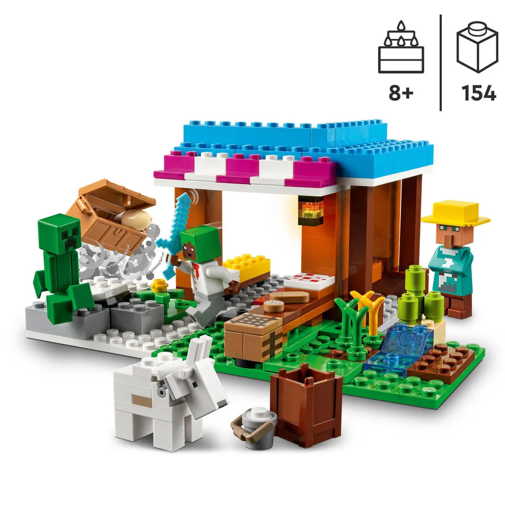 Minecraft De Bakkerij 21184|LEGO Store