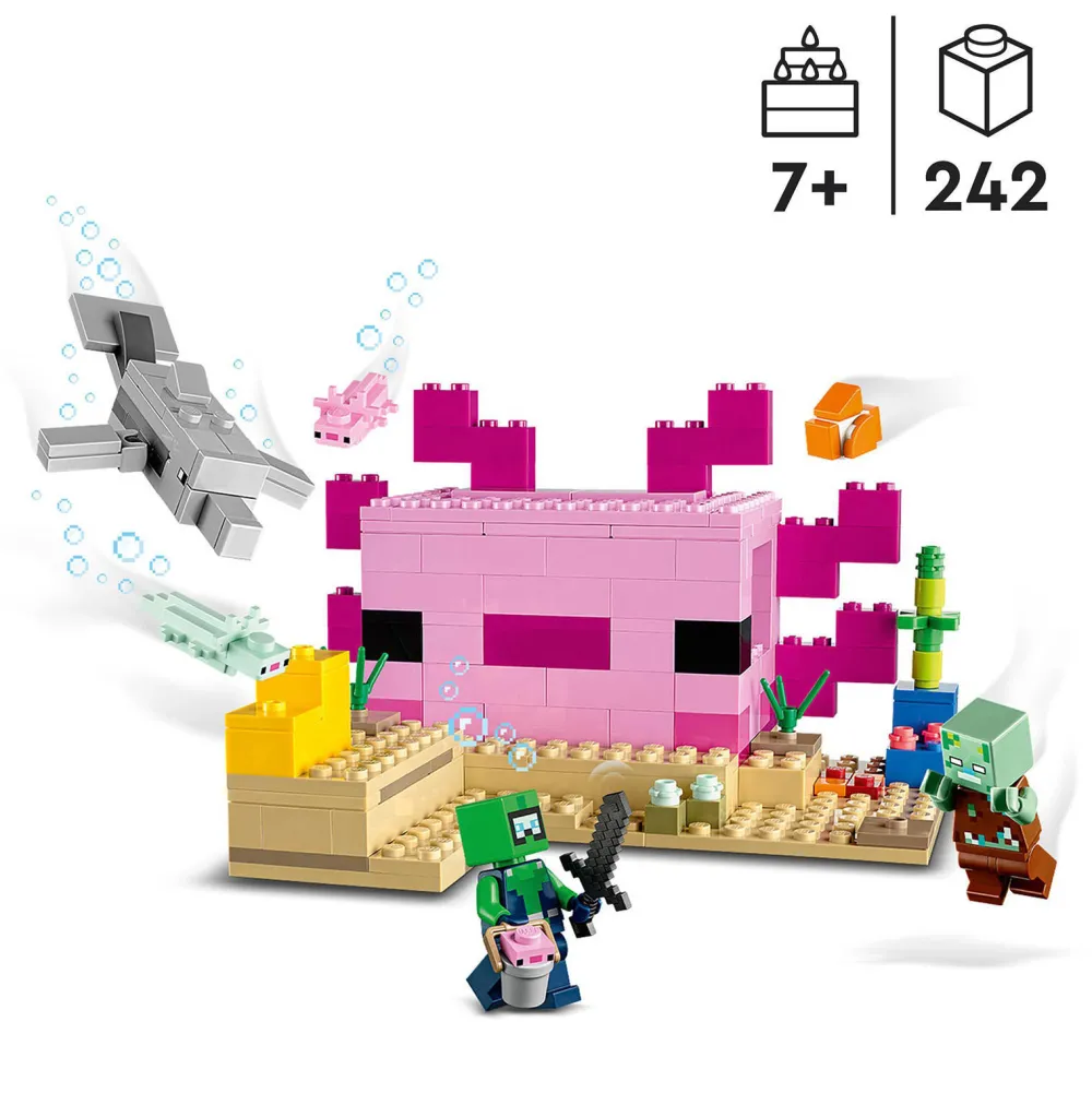 Minecraft Het Axolotlhuis 21247|LEGO Cheap