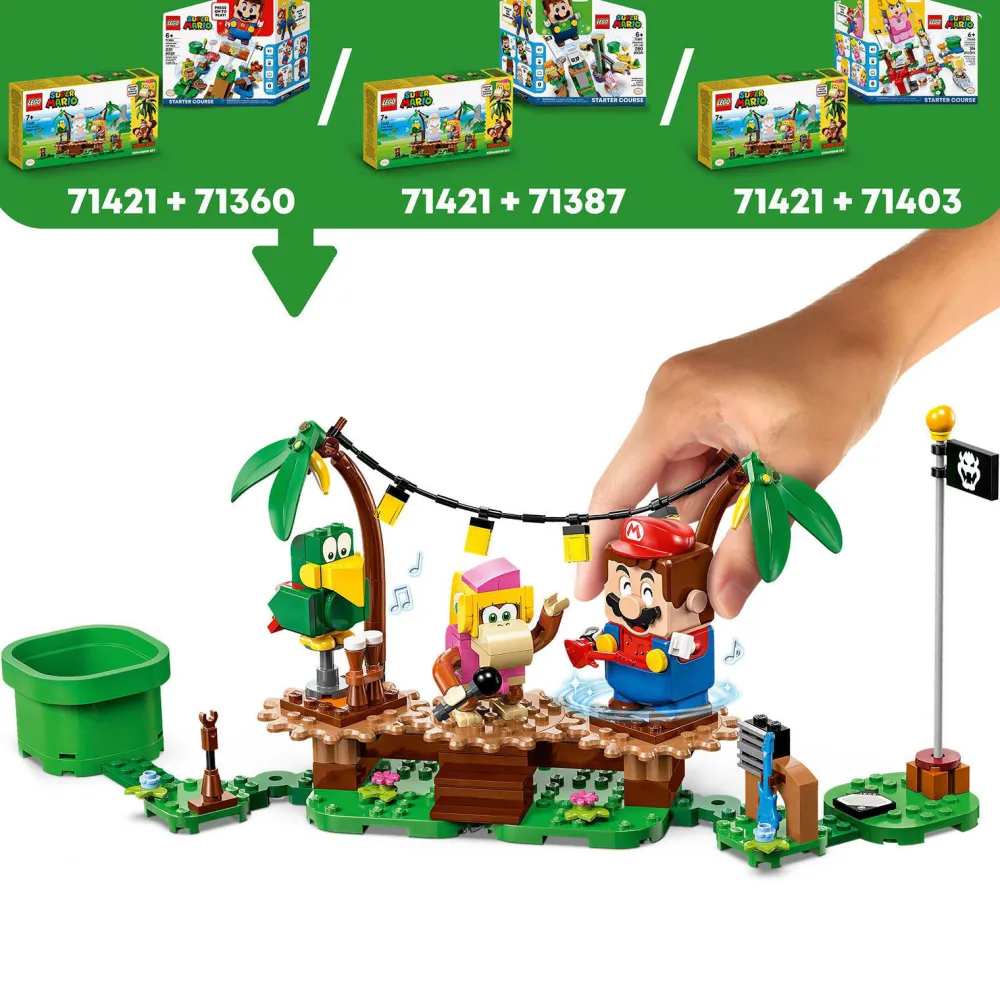 Super Mario Uitbreidingsset: Dixie Kongs Jungleshow 71421|LEGO Store
