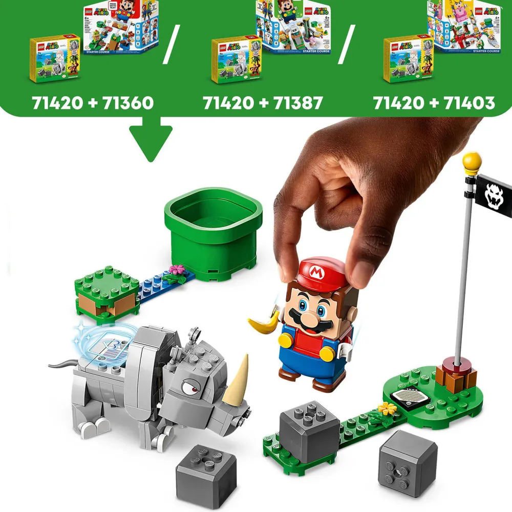 Super Mario Uitbreidingsset: Rambi De Neushoorn 71425|LEGO Clearance