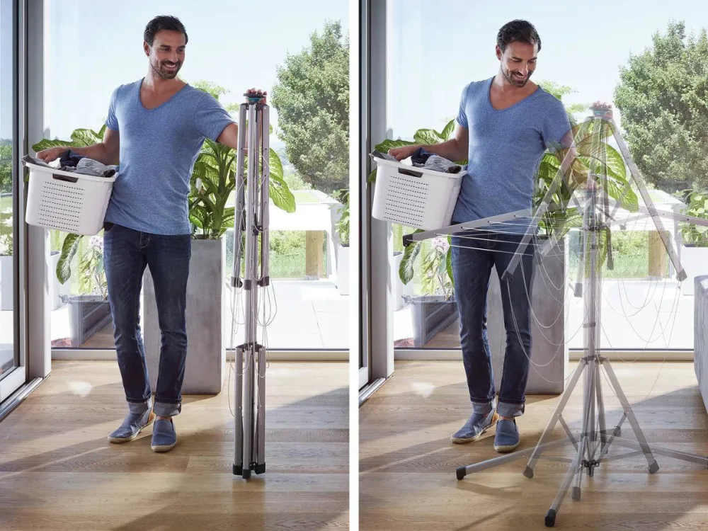 Sale Leifheit Droogmolen Lino Pop-Up Incl. Beschermhoes - 14 M