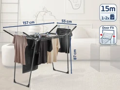 Store Leifheit Droogrek Pegasus 150 Solid Slim