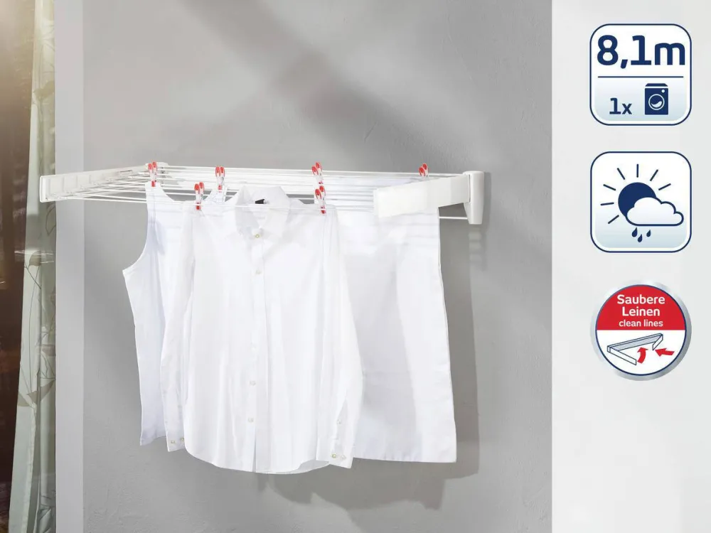 Cheap Leifheit Wanddroogrek Telegant 81 Protect Plus - 8,1 M Drooglengte