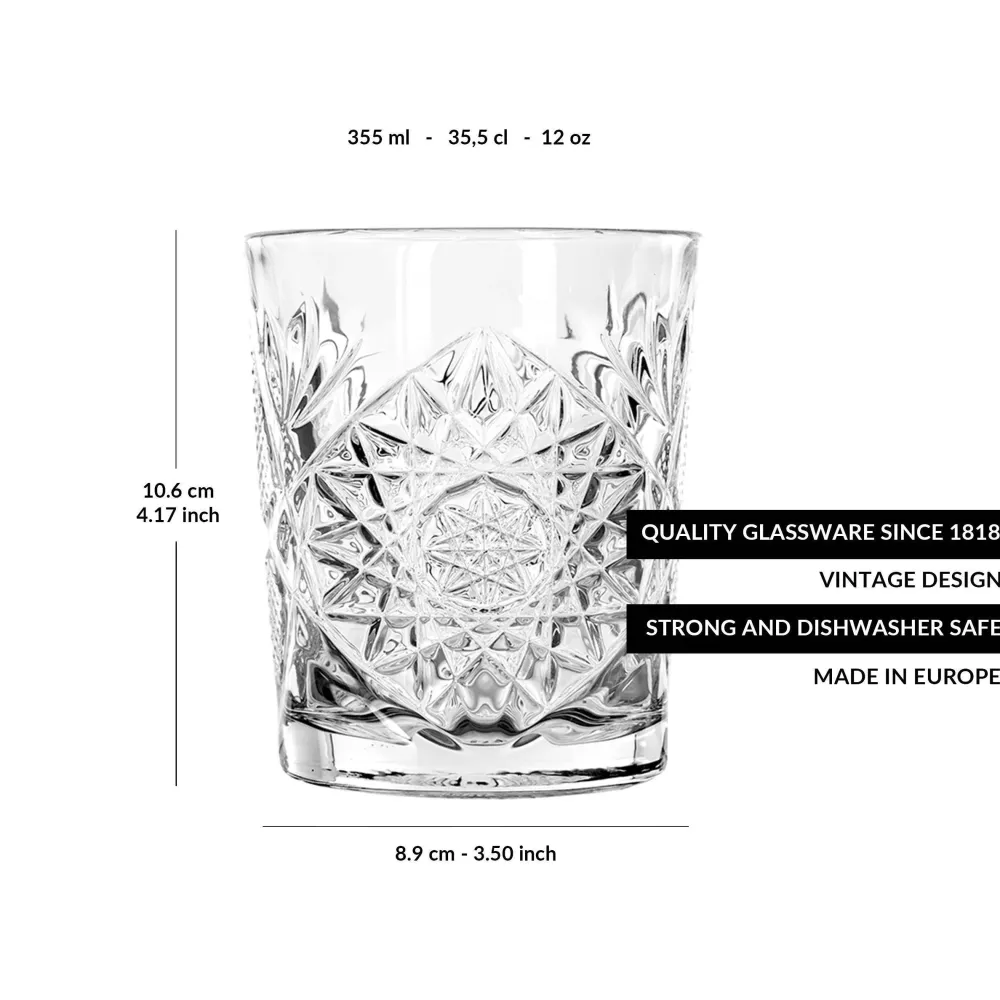 Best Sale Libbey Waterglas Hobstar (355 Ml) (O8,7 Cm) (Set Van 6)
