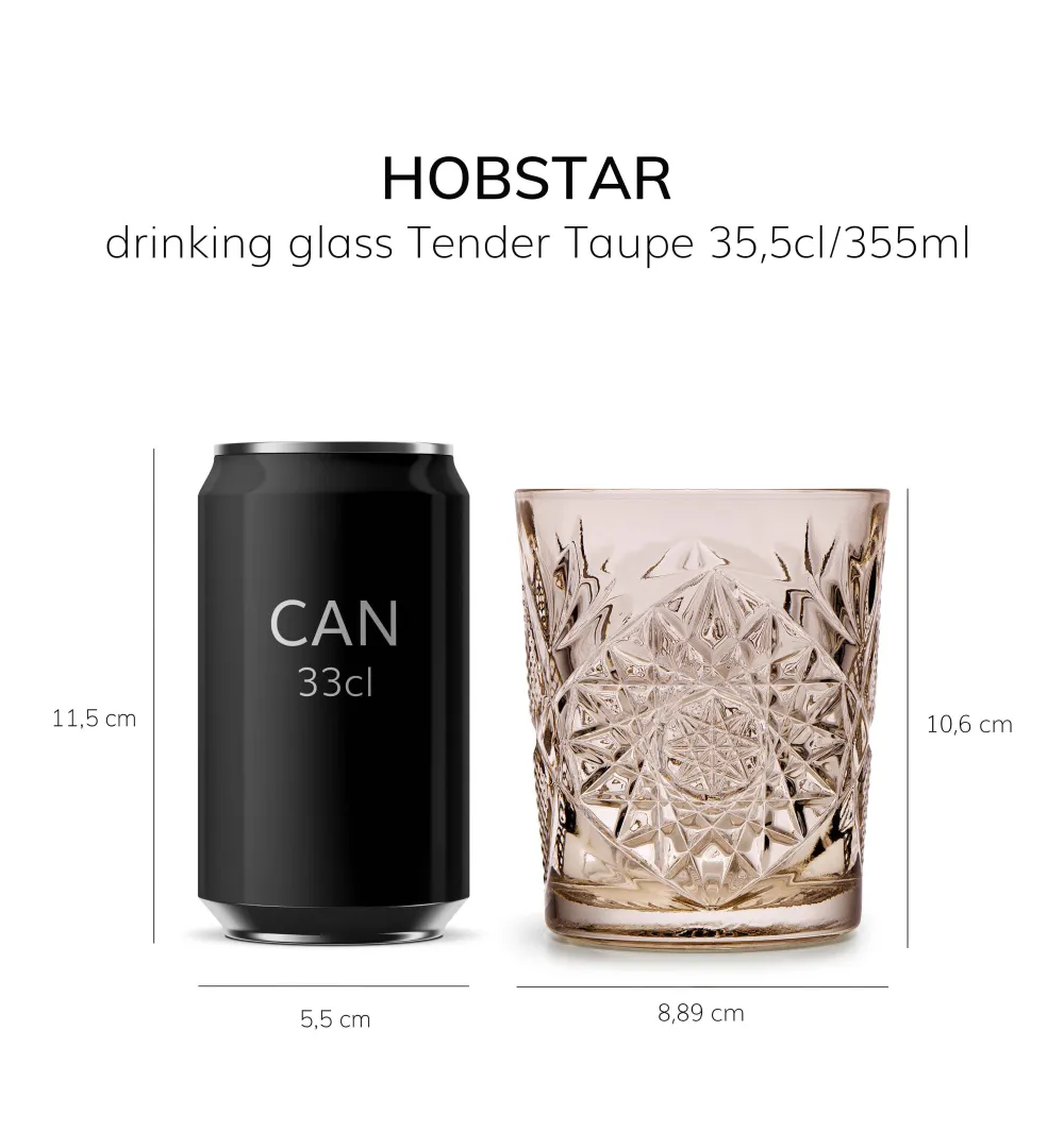 Store Libbey Waterglas Hobstar (355 Ml) (O8,7 Cm) (Set Van 6)