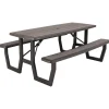 Rough-Cut Opklapbare Picknicktafel|Lifetime Sale