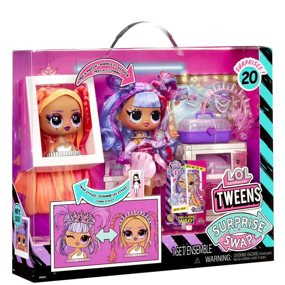 Tweens Surprise Swap Modepop Buns-2-Braids Bailey|L.O.L. Surprise! Discount