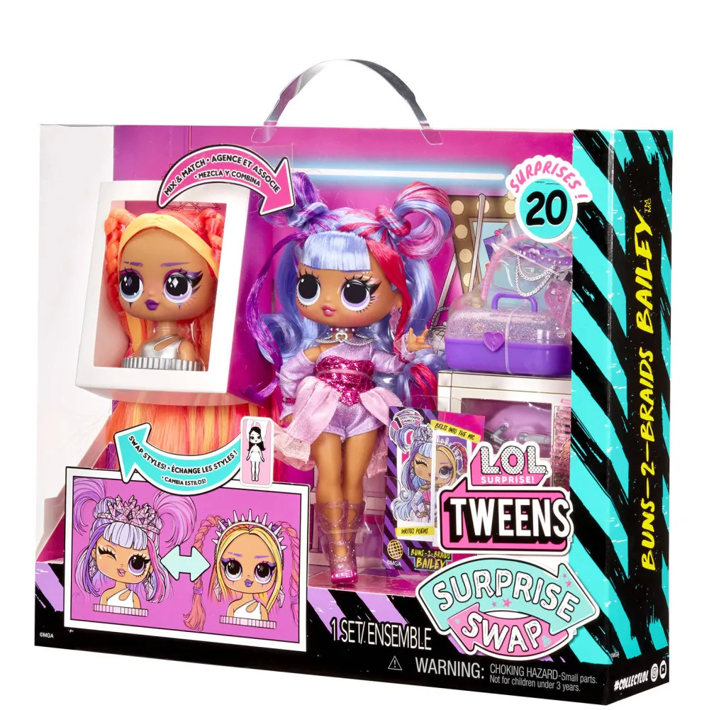 Tweens Surprise Swap Modepop Buns-2-Braids Bailey|L.O.L. Surprise! Discount