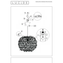 Fashion Lucide Hanglamp Goosy Soft
