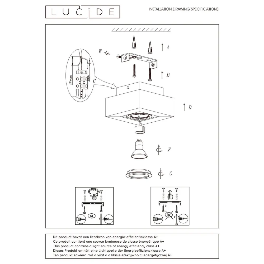 Clearance Lucide Plafondlamp Xirax