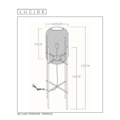 Fashion Lucide Vloerlamp Mesh