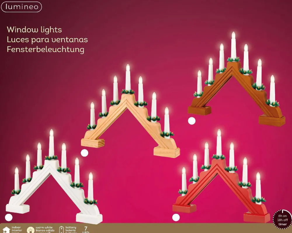 Flash Sale Lumineo Decoratie Adventkaarsen (7 Led)